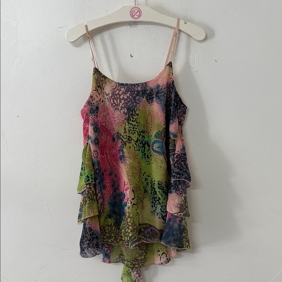 Bisou Bisou Multicolor Ruffled Camisole - Picture 3 of 3